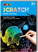 AVENIR Scratch Art Book Mini A6 - Au fond de la mer