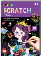 Avenir Livre Scratch Art Mini A6 princesse couleurs arc-en-ciel