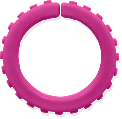 ARK Therapeutic bracelet à mâcher jouet sensoriel magenta petit standard Getextureerde kauwarmband om te draaien om de pols, alternatief voor kauwen op mouwen, voor kinderen en volwassenen.