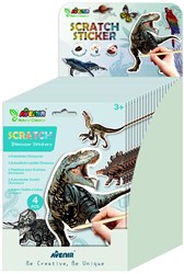 Avenir jouet musée autocollants à gratter dinosaures créatif