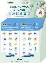 Avenir kit créatif animaux marins stickers cire - set de stickers créatif