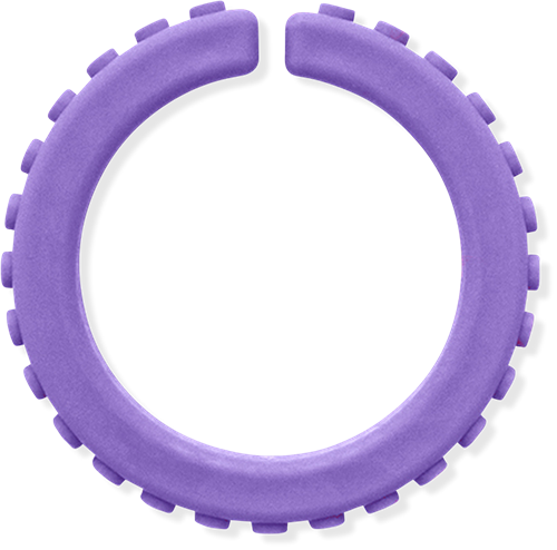 ARK Therapeutic bracelet à mâcher jouet sensoriel lavande XXT grand Getextureerde kauwarmband om te draaien om de pols, alternatief voor kauwen op mouwen, voor kinderen en volwassenen.