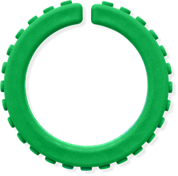 ARK Therapeutic bracelet à mâcher jouet sensoriel vert XXT très ferme Getextureerde kauwarmband om te draaien om de pols, alternatief voor kauwen op mouwen, voor kinderen en volwassenen.