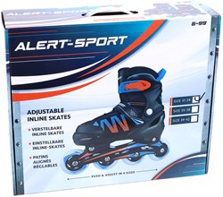 Alert patins à roulettes enfants orange taille 31-34 réglables