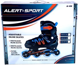 Alert patins à roulettes enfants orange taille 35-38 réglables