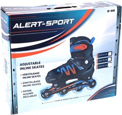 Alert patins à roulettes inline bleu orange taille 39-42 réglables