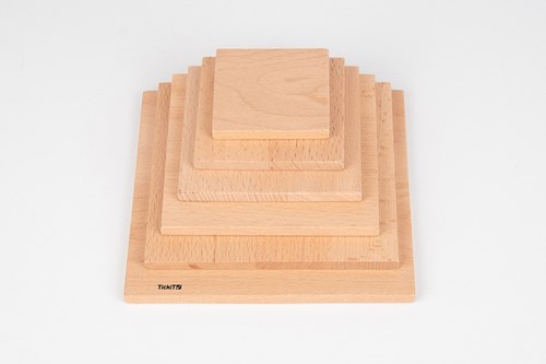 TickiT panneaux architecte en bois - panneaux carrés jouet de construction