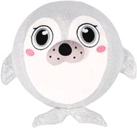 Pluchiez balle peluche animal marin scintillant 23cm jouet