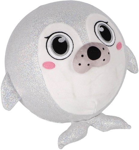 Pluchiez balle peluche animal marin scintillant 23cm jouet-2