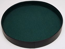 HOT Games Dobbelpiste rond zwart vinyl m.vilt 26cm