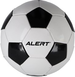 Alert ballon de football noir-blanc taille 5 – ballon de sport résistant pour enfants