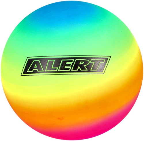 Alert ballon de football arc-en-ciel PVC 15 cm - lot de 3 pour jouer dehors-2