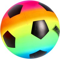 Alert ballon de football arc-en-ciel PVC 15 cm - lot de 3 pour jouer dehors