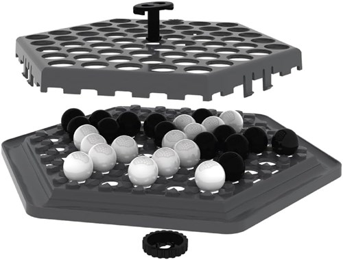 Zygomatic jeu de stratégie de voyage Abalone GO pour 2 joueurs - jeu de société compact