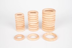 TickiT Bague en bois de hêtre 70Mm