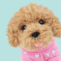 Studio Pets peluche chien Cookie 23cm rose brun cadeau-3