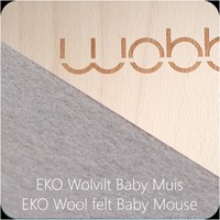 Wobbel Original non traité laqué Feutre Baby Mouse-2