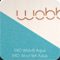 Wobbel Original blanchie avec feutrine Aqua-2