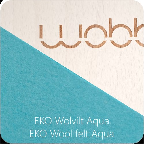 Wobbel Original blanchie avec feutrine Aqua-2