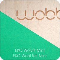 Wobbel Original laque transparente avec feutrine Menthe-2