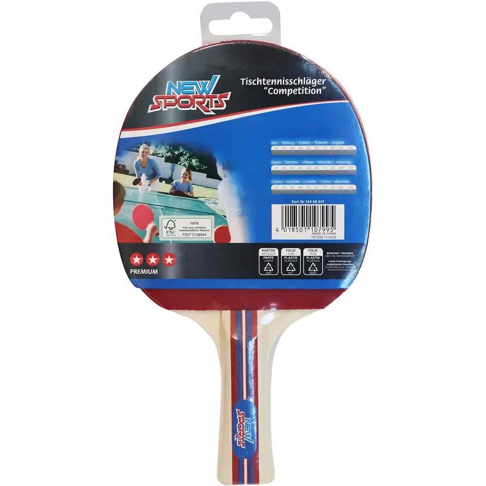 New Sports raquette de tennis de table Competition pour des parties dynamiques