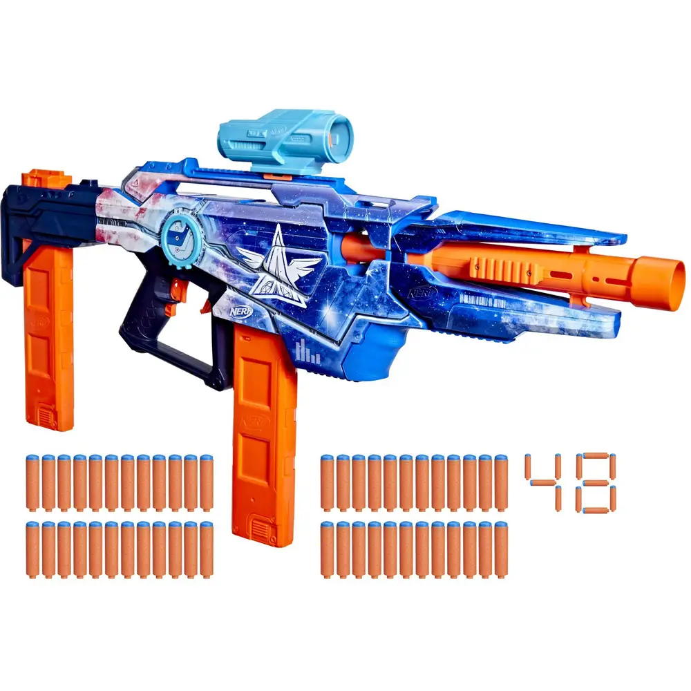 Hasbro Nerf blaster Galactic Commander avec 48 fléchettes pour enfants