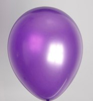 Ballon métallique violet ø 30 cm 100 pièces - décoration de fête latex