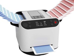 HOT Sports + Toys mélangeur et distributeur de cartes MAX 6 blanc pour jeux de cartes