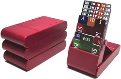 HOT Games Bridge Bieding-Box-Set 4 st. pliable