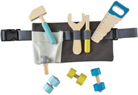 Ceinture à outils set d'outils en bois jouet pour enfants-2