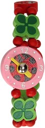 Montre enfant bois coccinelle perles montre jouet pour enfants