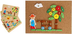 Hamertje Tik ferme set de construction en bois jouet créatif ferme