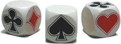 HOT Games dé klaverjas bois 30 mm - accessoire jeu de cartes