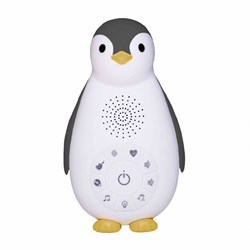 Zazu boîte à musique et veilleuse - enceinte bluetooth pingouin Zoe gris
