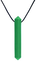 ARK Therapeutic collier à mâcher jouet Krypto-Bite vert XXT très résistant Discrete, edelsteenvormige kauwketting voor kalmerende orale input bij kinderen, tieners en volwassenen.