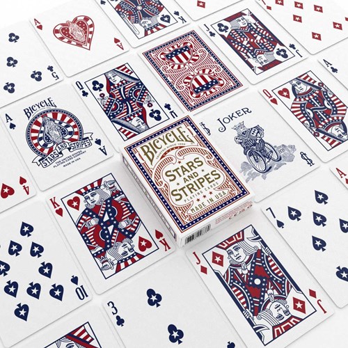 Bicycle cartes à jouer Poker Stars and Stripes design américain-3
