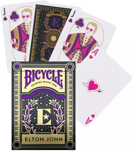 Bicycle cartes à jouer poker Elton John - cartes musique merchandising