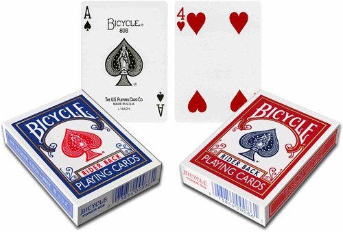 Bicycle cartes à jouer cartes magiques Magic Cards Index multicolore