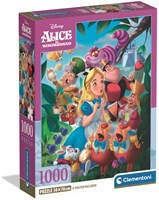 Clementoni puzzle 1000 pièces Disney Alice au Pays des Merveilles boîte compacte