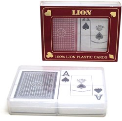 HOT Poker set de cartes à jouer avec index 100% plastique - HOT Sports + Toys