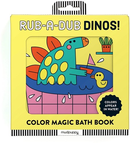Mudpuppy livre de bain dinosaure livre bébé changeant de couleur - jouet de bain-3
