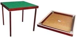 HOT Sports + Toys table de bridge 89x89 cm pieds pliables bois feutre