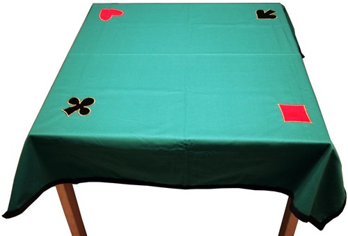 Longfield Games tapis de cartes vert 120x120 cm lavable polyester jeu
