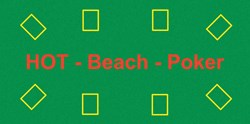 HOT Games Poker Beach Serviette de plage Vert 140x70 cm
