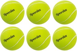 Spordas balles de tennis mousse lot de 6 - balles en mousse durables