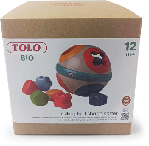 Tolo Bio balle trieuse de formes jouet durable pour tout-petits-3