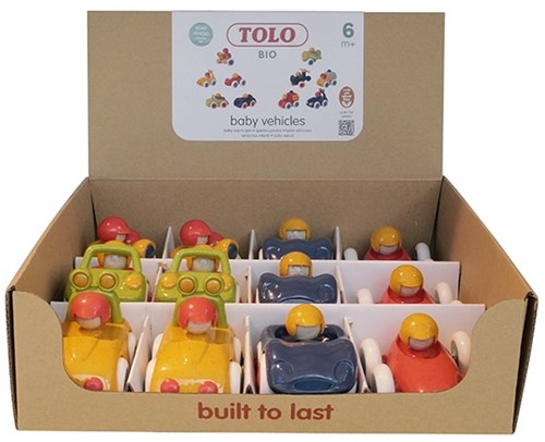 Tolo BIO carton box with 12 vehicles / Road Vehicles Set