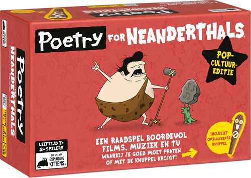 Asmodee jeu de société Poetry for Neanderthals Pop Culture Edition jeu de mots