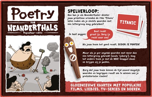 Asmodee jeu de société Poetry for Neanderthals Pop Culture Edition jeu de mots-3