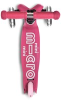 Micro trottinette enfant Mini Micro Deluxe LED rose avec guidon réglable-3